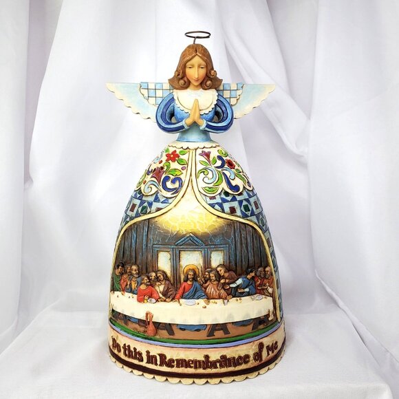 Jim Shore Other - Jim Shore “The Last Supper” ANGEL "Do This In Remembrance Of Me" 10 inch Tall
